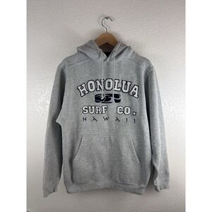 Honolua Surf Co. Hawaii Embroidered Hoodie – Gray